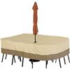 Classic Accessories Veranda 55-459-041501-00 Copertura per Tavolo con Foro per L'OMBRELLONE E SEDIE - L