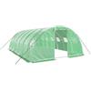 vidaXL Serra con Telaio in Acciaio Verde 24 m² 6x4x2 m