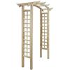Ksodgun - Arco per piante rampicanti, 150 x 50 x 220 cm, in legno, per giardino e terrazza
