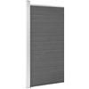 vidaXL Pannello di Recinzione in WPC 95x186 cm Grigio