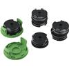 Accarugty Bobina di ricambio a doppia linea per decespugliatore Greenworks 40V G40LT, 1,65 mm x 8. Ricarica di filo di nylon con modelli compatibili G40LTK2 2101507 Series (6-P