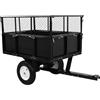 vidaXL Rimorchio Ribaltabile per Tosaerba Carretto Pedana Vagonetto Carrello Trasporto Carriola Attrezzi Attrezzature Trasporto Fai da Te