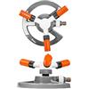 Bradas Layflat WL EX-Z16 Drehsprenger irrigatore circolare a bracci prato spruzzatore spruzzatore Impulse sprinkler 85 mq, colore grigio, 10 x 10 x 5 cm