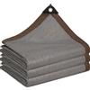 DGSFES Rete Ombreggiante Grigio con Occhielli 85% Protezione UV - Telo Ombreggiante Traspirante HDPE 0.5X2m per Serra, Balcone, Giardino, Pergola