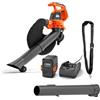 Husqvarna 120iBV - Soffiatore a batteria senza fili, 36 V, con batteria e caricatore, 7,2 N, lunghezza del tubo regolabile, senza spazzole, silenzioso e leggero, per la cura del giardino