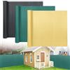NAIZY Sichtschutzmatte 180x300cm Recinzione PVC Balcone Doppio Rinforzo Fascette Copertura Frangivento Terrazza Giardino, Verde