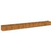 vidaXL Letto rialzato da Giardino 482x50x36 cm in Acciaio Corten