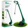 AND HOME Tagliabordi Elettrico 250W - LARGHEZZA DI TAGLIO da 22 cm - Testina Tap&Go - Tagliaerba elettrico con Filo 1,2 mm - 10.000 giri/min - Parasassi di Sicurezza - Ideale per Bordi e Rifiniture Precise