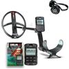XP Metal Detectors Deus II - Multi Frequenza e Impermeabile, ideale per la ricerca di tutti i metalli - Piastra 13x11 FMF, Telecomando, Cuffia Wireless WS6 e asta S-Telescopic (DEUS2-34FMFRCWS6)
