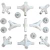 Bodya, 15 pezzi di ricambio per gazebo da 3 x 6 m, con connettore centrale angolare 25/19 mm