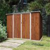 Parama Casetta da Giardino in Acciaio Zincato 2,77x1,93xh1,96 cm, 5,35mq, Porta a Battente (Effetto Legno)