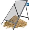 KOTARBAU® Setaccio da Giardino - 4 x 4 mm - Setaccio Sabbia - Acciaio - 60 x 120 cm - Grigio - per Terriccio - Robusto - Supporto Regolabile - Per Giardino e Cantiere