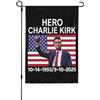 GQWJKSZ Bandiera da giardino 12x18 pollici Bandiera di Charlie Kirk Riposa in pace Bandiera di Charlie Kirk Striscione da giar