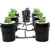 Fyssnn Sistema di coltivazione idroponica DWC Hydroponic System con pompa ad aria, 20 l x 7 Bucket, vaso autoirrigante per interni, giardino, balcone e serra, ideale per fragole, pomodori, insalata