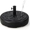 COSTWAY Base Ombrellone Rotonda Riempibile, Base per Ombrellone da Giardino da Riempire di Acqua/Sabbia, Pesi per Ombrelloni con Palo 38/48 MM da Giardino Terrazzo (Modello3 (23L))