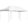 Decor Space Decorspace Gazebo pieghevole apertura a fisarmonica per campeggio, sagre ed eventi professionale (3 x 6 mt, Bianco)