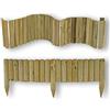nextradeitalia 1PZ Bordure per AIUOLE Flessibile Ø 5 CM 250 X 40 H in Legno di Pino IMPREGNATO da Esterno per FIORIERE Giardini AIUOLA