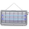 COSE DA CASA Zanzariera Elettrica a LED 6W Ammazzazanzare Professionale con Vassoio di Raccolta e Catenella di Sospensione Copertura 50mq Dimensioni 50,5x4x27 cm Colore Grigio per Casa e Ufficio