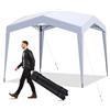COSTWAY Gazebo Pop-up 302 x 302 cm, Gazebo Impermeabile con Ruote, 8 Picchetti, 4 Corde Antivento, Tendone Pieghevole Resistente per Spiaggia, Feste e Campeggio