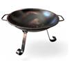 GREGORIOSTORE Braciere da Giardino in Ferro, 40 cm Diametro, 27 cm Altezza, Braciere con manici per Fuoco da Esterno e Interno (Rame)