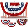 Anley USA Bandiera plissettata a ventaglio, 3 x 6 piedi Bandiere americane a stelle e strisce patriottiche- Stati Uniti 3 x 6 piedi Mezza bandiera a ventaglio (confezione da 2)