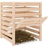 Tidyard Compostiera,Composter,Compostiera da Giardino Legno,Compostiere in Legno,Contenitore per Compost,Raccogli Rifiuti da Giardino,Foglie,Erbacce,63,5x63,5x77,5 cm,in Legno Massello di Pino