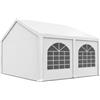 TOOLPORT Tendone per feste 3x5 m Gazebo party per sagre, mercati 450 N bianco impermeabile protezione UV