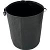 Jiuvaso Sacco da Giardino Riutilizzabile Contenitore per Rifiuti Borsa da Giardinaggio Cesto per Foglie Pieghevole in Tessuto Intrecciato Adatto a Raccolta E, Nero 272L