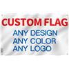 Anley bandiera personalizzata 5x8 piedi bandiere personalizzate - Personalizza stampa il tuo logo/design/parole - colori vivaci intestazione tela 5x8 piedi - lato singolo (4 occhielli angolari)