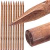 Suinga Set di 10 Palo in legno da 150 cm, Ø 6 cm. Tutoree in legno con punta per il fissaggio di alberi, recinzioni, steccati, ...