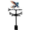 Qianly Segnavento Cavallo Ferro Decorazione retrò Ornamento Artistico Indicatore Montaggio Facile Robusto E Durevole Adatto per Giardino Cortile Fattor, Style a