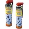 Sandokan, 2 Insetticida Spray Formiche da 400ml con Cannula di Precisione, Spray per Formiche e Scarafaggi Azione Abbattente Rapida, Trattamento Mirato Crepe e Fessure Interno ed Esterno Made in Italy