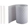 Sellon24 Strisce frangivista in rattan a doppia asta con clip, 19 x 255 cm, con clip di fissaggio, 2,5 m (RD07_bianco)