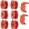 StarRing Bobina di ricambio per decespugliatore, linea e copertura per WA0004 per Worx 20 V decespugliatori sostituire, per WA6531 WG151, WG163E.1, WG163E.3, WG163E.6, WG163E.9, accessori per