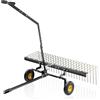 Wiltec Strigliatore a molle trainato per prato 60 Larghezza di lavoro 148 cm Arieggiatore per trattorini Quad
