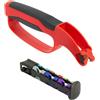 STI Affilatore Affilacoltelli Affilalame per Giardinaggio e Cucina Cesoie Forbici Scalpello Tagliaerba Coltello 7 Moduli per Lame a Singolo o Doppio Filo