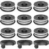 Zhanhai Bobina di filo + tappo adatto per Einhell GC-ET 4530 3405685 accessori di ricambio per decespugliatori, bobine di alimentazione automatica (C)