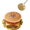 Custom System Ferro da branding personalizzato per alimenti con logo - timbro personalizzato per hamburger, ferro da branding per panini per hamburger, strumenti alimentari per piccole imprese