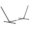 Outsunny Supporto Struttura Portante per Amaca Regolabile capacità Max. 120Kg 313-388x109x116cm Nero