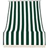 IlGruppone Tenda da sole tessuto resistente per esterno, Terrazzo, con anelli lavabile frange pizzo, da Balcone - Verde - 200x295 cm