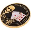 SGerste metal Poker Guard card Protector coins chip placcato oro monete commemorative Toys - o, come descritto