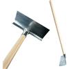 Crisalide® Raschiafango in Metallo con Manico in Legno 130 cm, Acciaio Rinforzato per Fango, Sabbia, Neve e Stalle, Attrezzo Professionale per Pulizia Agricola e Industriale