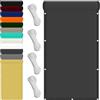 FENYIGE Telo di Ricambio per Ombrellone 100 x 300 cm Impermeabile Tenda a Ombreggiante Tenda in Poliestere Pes con Protezione Antivento e UV Perfette per Giardino Terrazza e Balcone, Grigio Scuro