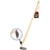 SHW-FIRE 59001 - Zappa da giardino a forma di cuore, larghezza 18 cm, in acciaio forgiato con manico in frassino lungo 135 cm