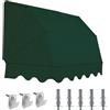 TENDAGGIMANIA Tenda da Sole per Esterno Cappottina da Esterno 4 Raggi - Misure: L.300 X S.120 CM - Tende da Sole TEMPOTEST SU MISURA con kit di montaggio - Anche tende da sole motorizzate