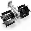 GrecoShop Accessorio Motozappa Universale - Fresa Zappa Zappetta Coltivatore Rotante a Rullo Ondulati per Motocoltivatore e Decespugliatore con ingranaggio 9 Denti Diametro Tubolare Ø26 mm