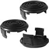 FRTmvg Confezione da 3 coperture per bobine WA0037 per decespugliatori Worx WG168/WG184/WG190/WG191, compatibili con parti di ricambio WA0014, accessori per tagliabordi in ABS durevoli