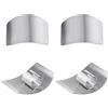KIXZSAZ 4 Pezzi Protezione per le Mani per Affettare Gadget da Cucina in Metallo Accessorio per Poggiapolsi Safe Slice Assistant Tools Protezione per le Mani