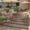 PureCozy Tappeto da Esterno Salotto 140x200cm Lavabile Antiscivolo Tapette Marrone Tappeti Juta Simil Carpet Camera da Letto Giardino Balcone Terrazza Impermeabile Rug