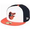 New Era Baltimore Orioles MLB AC Performance White 59Fifty Basecap - 7 1/8-57cm (M)